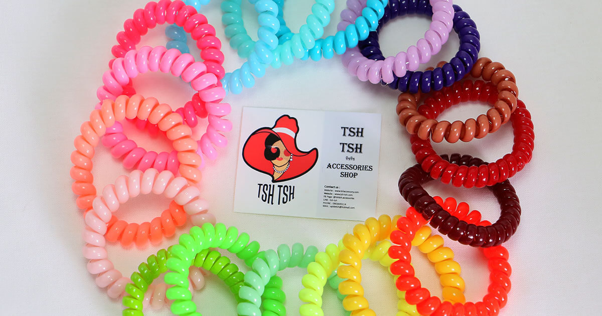 Telephone wire rubber band large size fresh shade mixed color