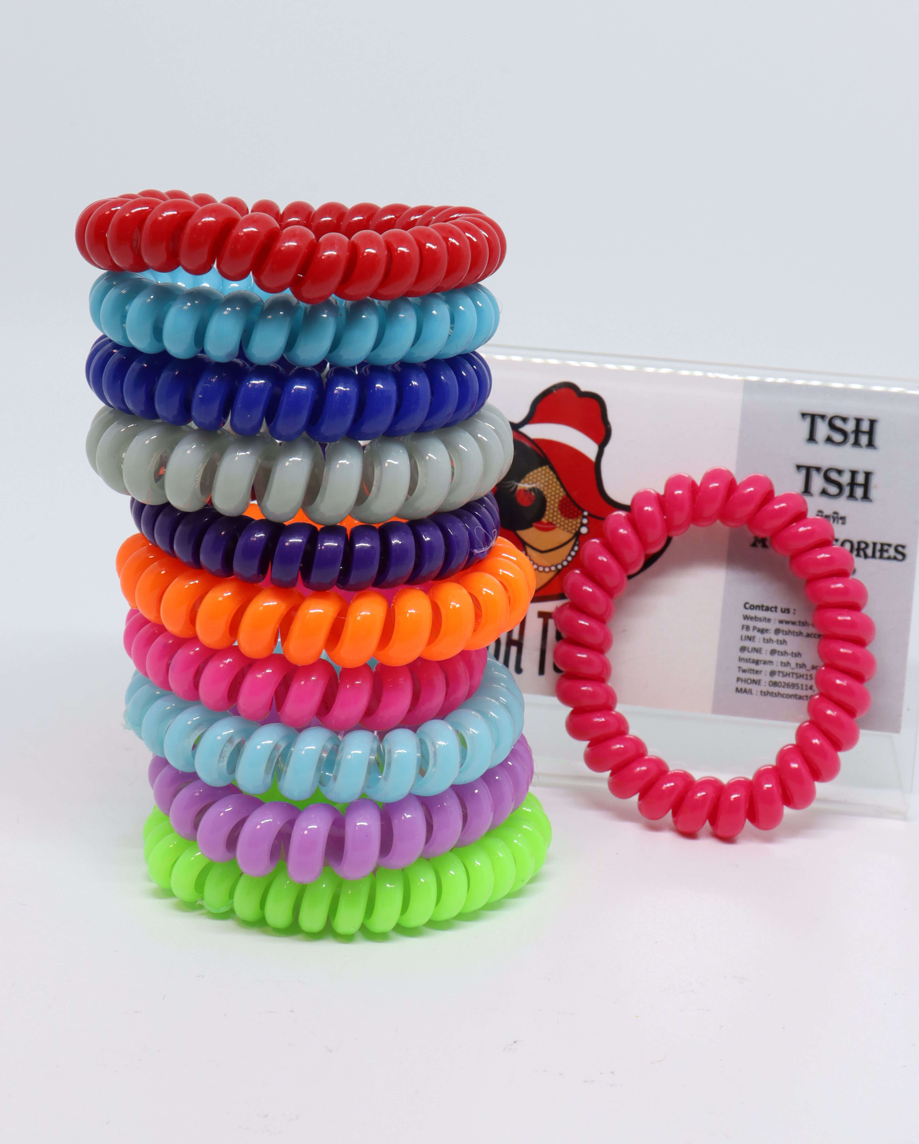 Telephone wire rubber band large size fresh shade mixed color