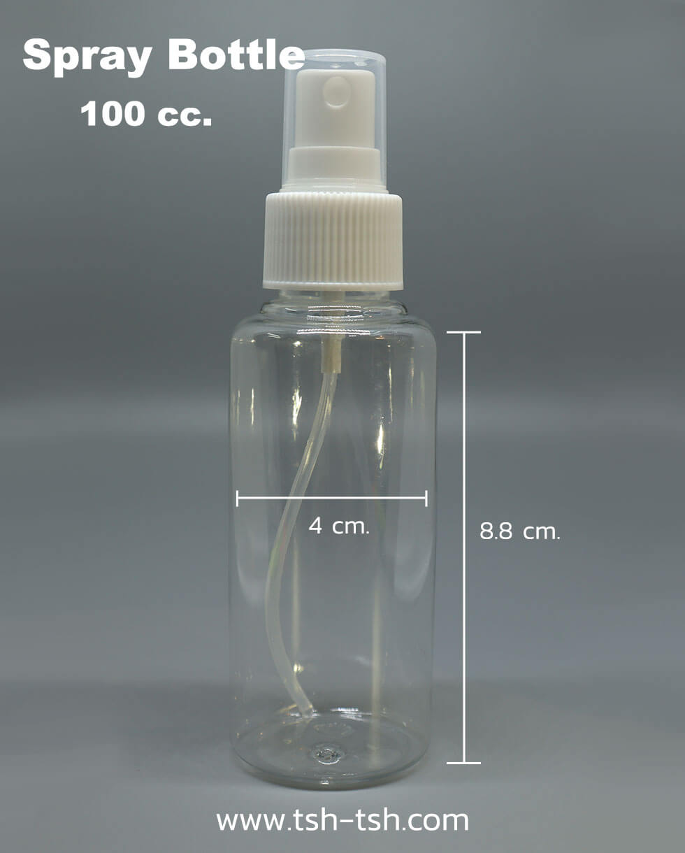 100 cc. Spray Bottle White Color