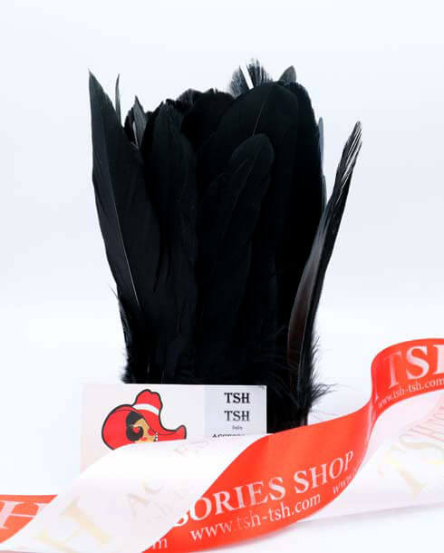 Feather Fringe Sewing Trim Black