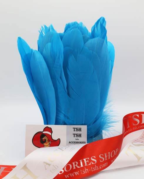 Feather Fringe Sewing Trim Blue