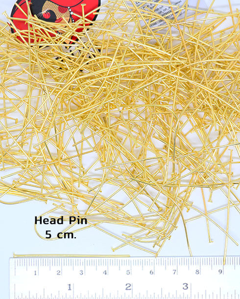 5 cm. Head Pin Gold Color