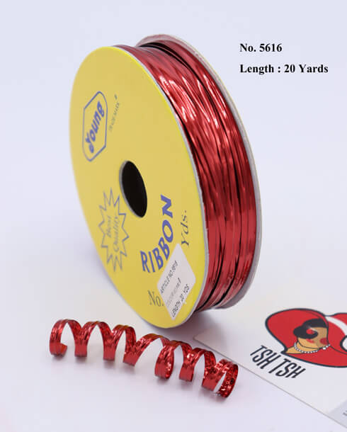 Metallic Twisted Wire 20 Yards Red Color No.03