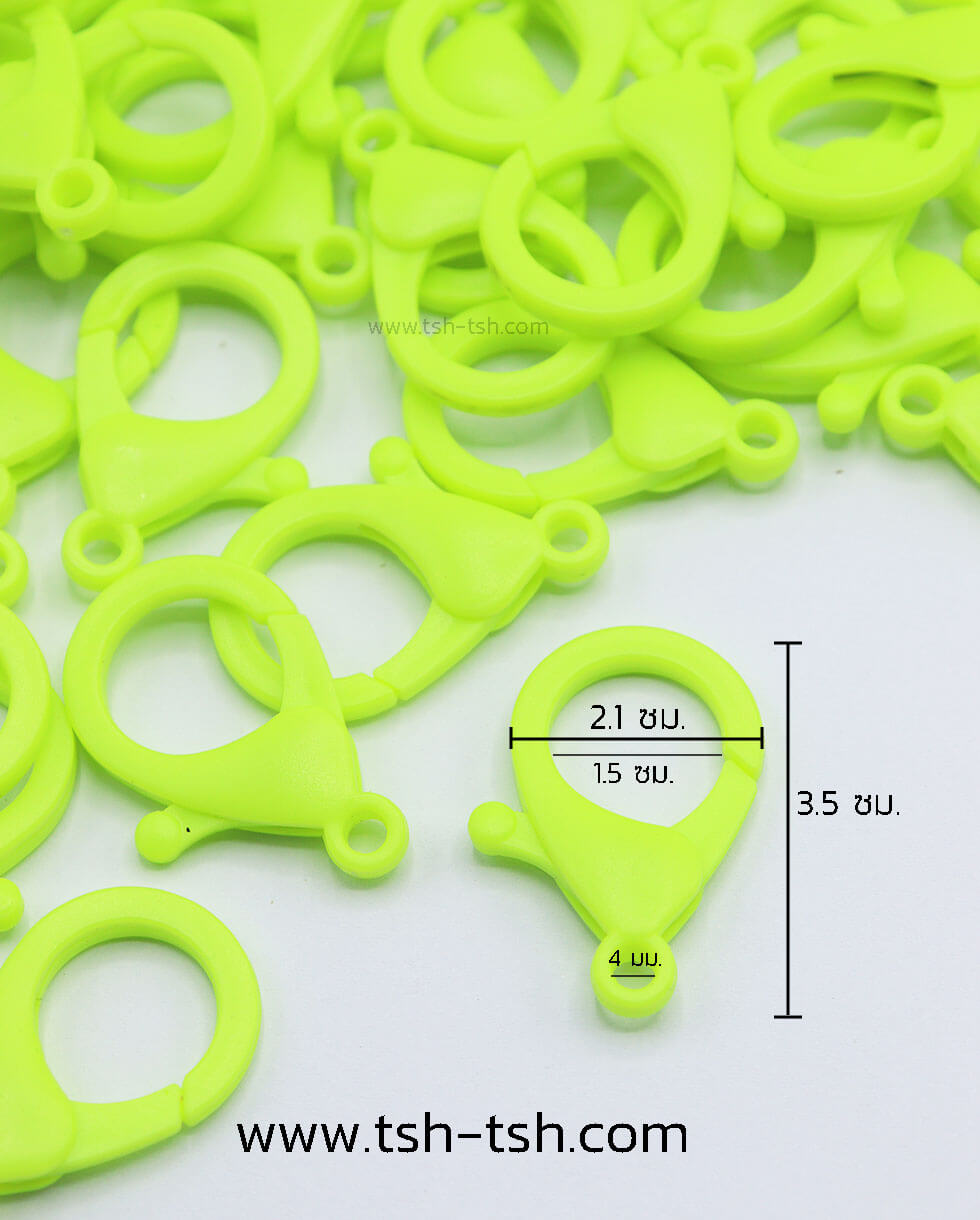 Plastic Buckle Snap Hook  Light Green Color