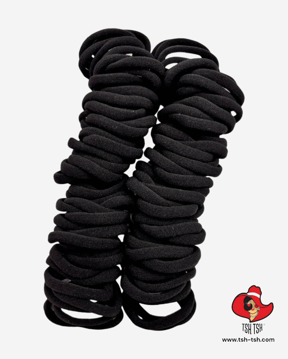 Nylon Elastic Hairand Large Size Black Color