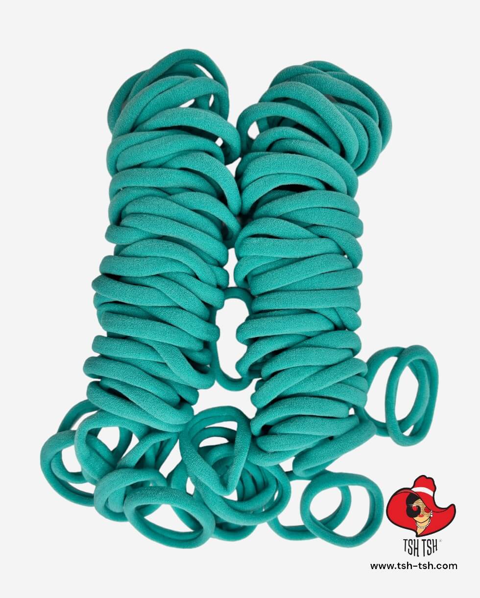 Nylon Elastic Hairand Large Size Green Color