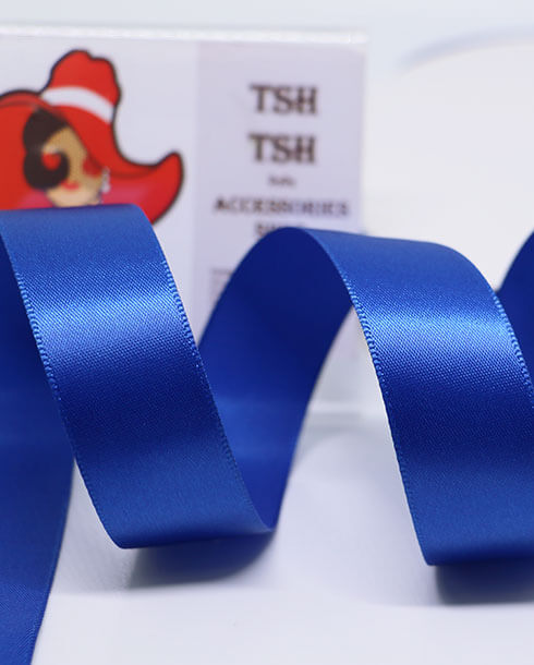 1 Inch Silk Ribbon Royal Blue Color 60#