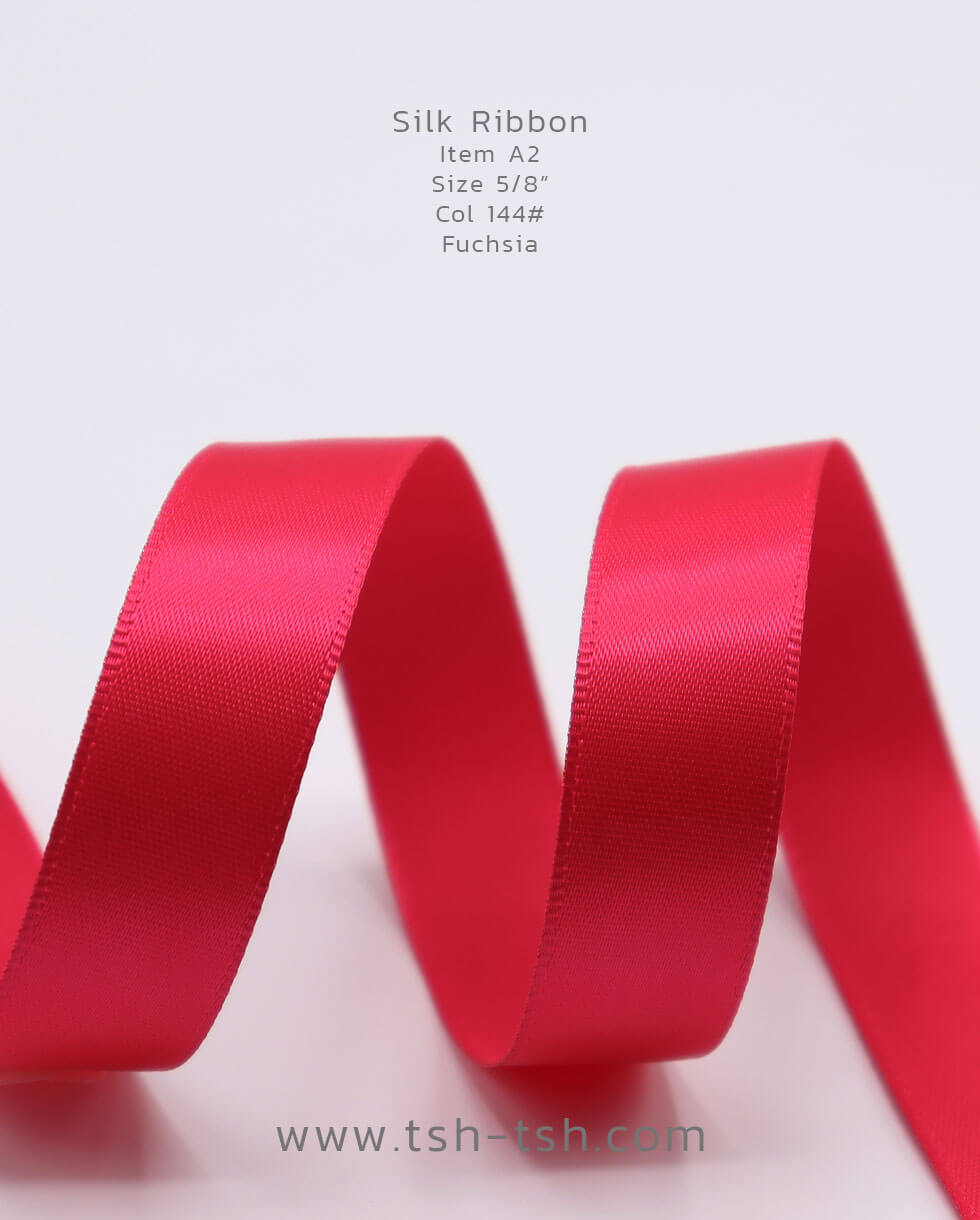 5/8 Inches (15 mm.) Silk Ribbon Fuchsia Color