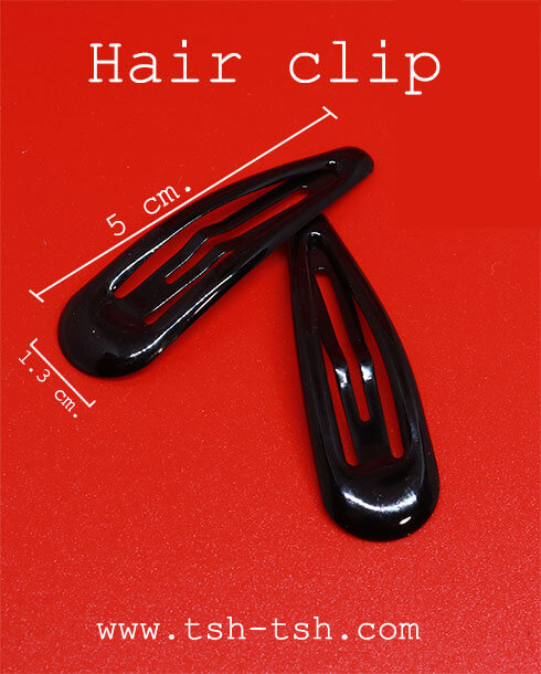 5 cm. Snap Barrette Hair Clip Bow Shape Black Color Grade A